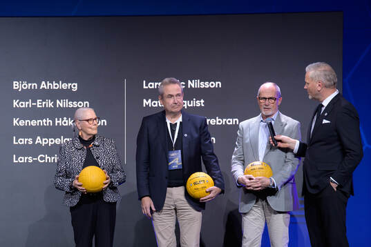 Rose-Marie Frebran, Mats Enquist och Lars-Christer Olsson