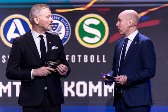 Johan Lindvall, Generalsekreterare Svensk Elitfotboll och Simon Åström, Ordförande Svensk Elitfotboll,