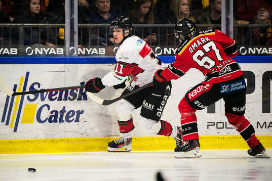 Malmö Redhawks Nikola Pasic och Luleås Linus Omark