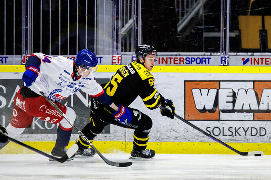 Oskarshamns Lukas Vesterlund och Västerås Noel Fransén