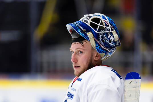 Oskarshamns målvakt Emil Kruse