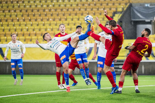 Värnamos Albin Lohikangas och Landskronas Philip Andersson
