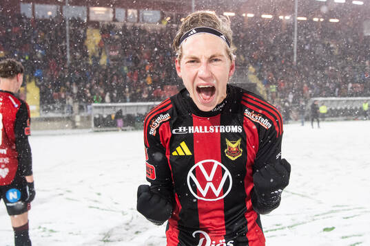 Östersunds Albin Sporrong jublar