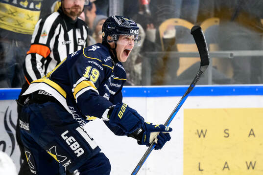 HV71s Henrik Borgström jublar