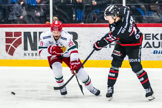 Moras Johan Persson och Nybros Hannes Hellberg
