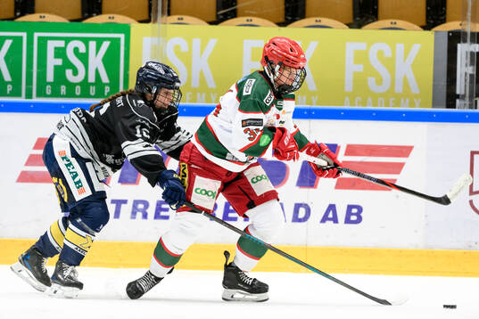 HV71s Kajsa Armborg och Modos Vendula Pribylova