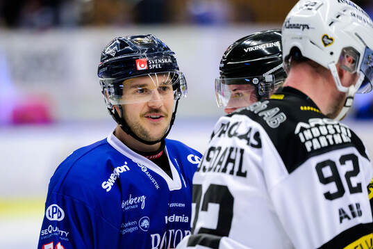 Karlskogas Viktor Lennartsson och Västerås Kim Rosdahl