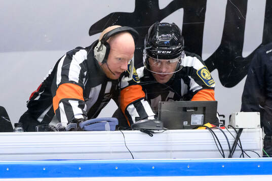 Domare Richard Magnusson och Domare Mikael Holm