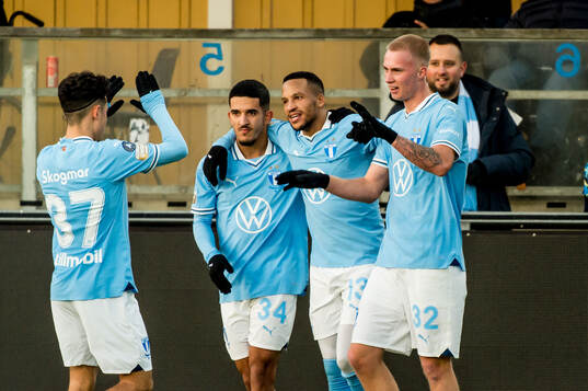Malmö FFs Daniel Gudjohnsen jublar