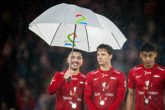 Niklas Castro, Felix Horn Myhre and Japhet Sery Larsen of