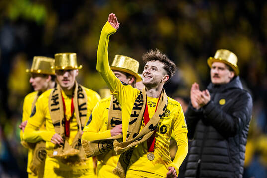 Håkon Evjen of Bodø/Glimt celebrates