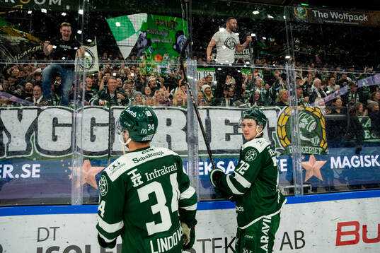 Färjestads Michael Lindqvist  och Färjestads Stian