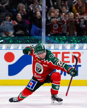 Frölundas Gustav Rydahl jublar