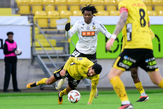 Häckens Jeremy Agbonifo och Elfsborgs Rami Kaib