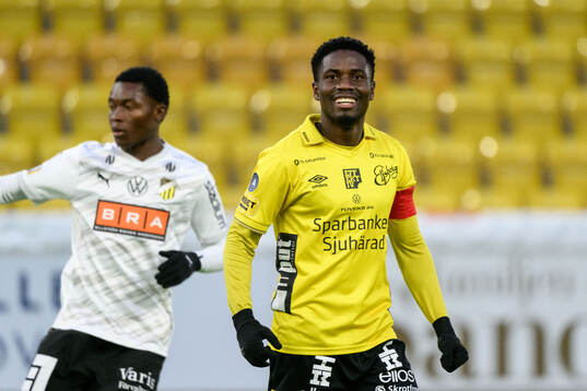 Elfsborgs Michael Baidoo jublar