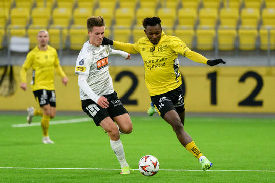 Häckens Joel Hjalmar och Elfsborgs Jalal Abdullai