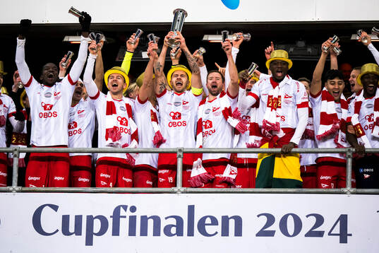 The players of Fredrikstad celebrate