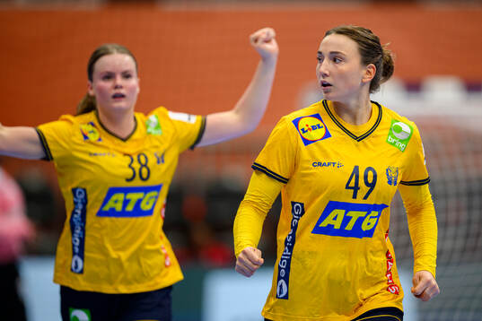Olivia Löfqvist of Sweden celebrates