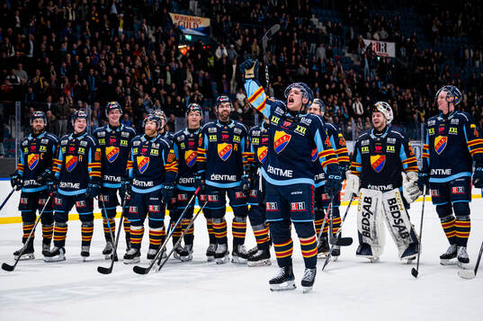 Djurgårdens Arvid Costmar  jublar