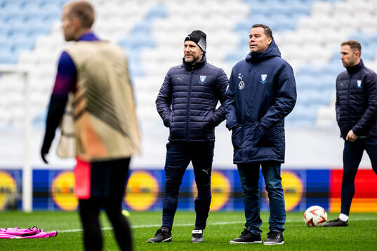 Head coach Henrik Rydström and Sports director Daniel Andersson of Malmö FF