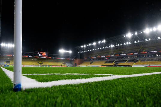 General view of Borås arena ahead of the Europa League match between Elfsborg and Qarabag on December 12, 2024 in Borås. 