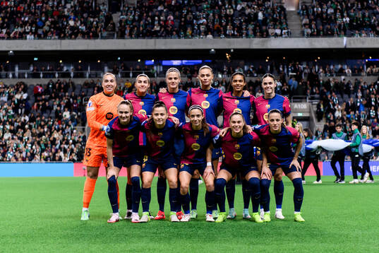 The starting eleven of Barcelona
