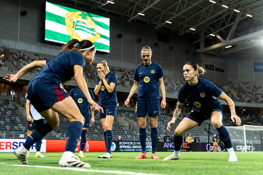 Fridolina Rolfö of Barcelona ahead of the UEFA Women's Champions League football match between Hammarby and Barcelona on December 12, 2024 in Stockholm. 