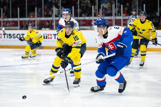 David Edstrom of Sweden and Jakub Chromiak of Slovakia
