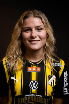 Häckens nyförvärv Emelie Byrnak poserar för ett porträtt den 27 december 2024 i Göteborg. 