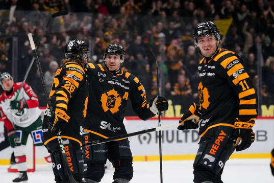 Skellefteås Anton Heikkinen, Pär Lindholm och Max