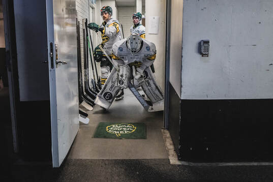 Björklövens målvakt Melwin Asp Cassåsen och Joel