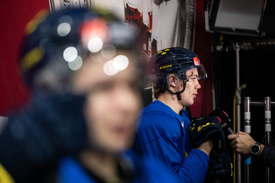 Anton Wahlberg of Sweden is interviewed