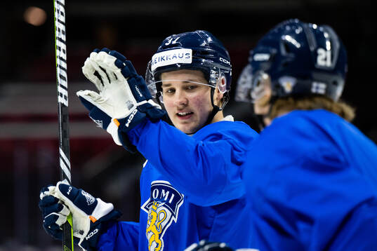 Benjamin Rautiainen of Finland at a practice session