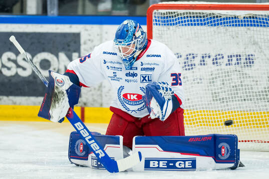 Oskarshamns målvakt Emil Kruse