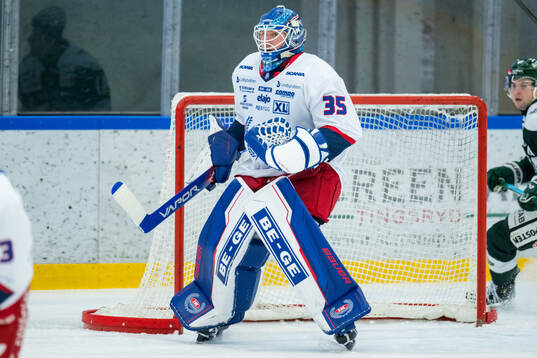 Oskarshamns målvakt Emil Kruse