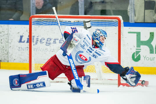 Oskarshamns målvakt Emil Kruse