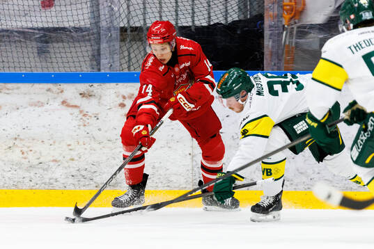 Almtunas Mikkel Oby Olsen och Björklövens Joel Mustonen