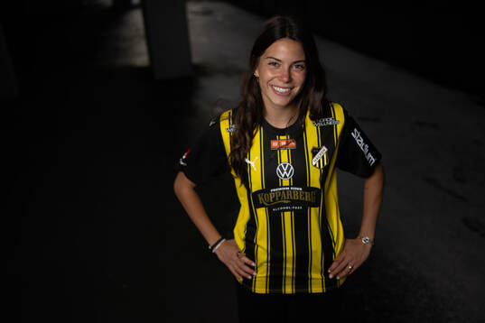 Häckens nyförvärv Helena Sampaio poserar för ett porträtt den 4 januari 2025 i Göteborg. 