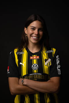 Häckens nyförvärv Helena Sampaio poserar för ett porträtt den 4 januari 2025 i Göteborg. 