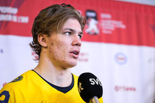 Anton Wahlberg of Sweden being interviewed