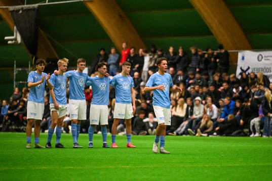 Malmö FF P16s Vidar Skoglund jublar
