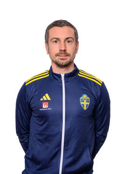 Erik Lundstedt, specialist målvaktsspel poserar för porträtt den 8 januari 2025 i Stockholm. 
