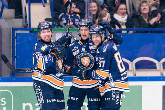 Växjös Dylan McLaughlin, Filip Eriksson och Robert Rosén