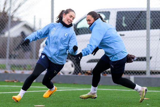 Malmö FFs Matilda Eriksson Kristell och Izzy D'Aguila