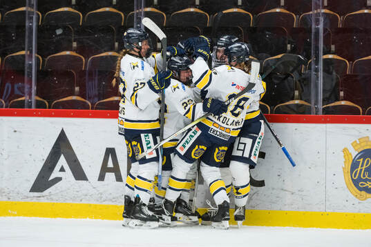 HV71s spelare jublar