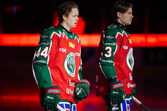 Frölundas Noah Dower Nilsson och Albin Sundin