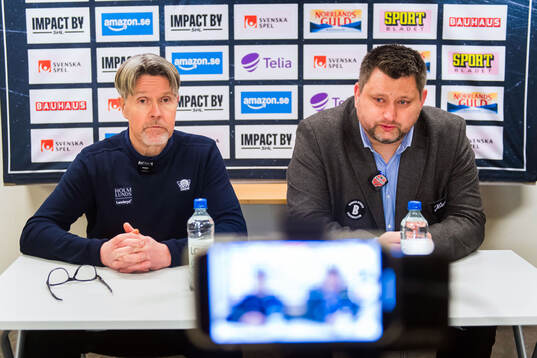 Modos tränare Mattias Karlin och Linköpings tränare