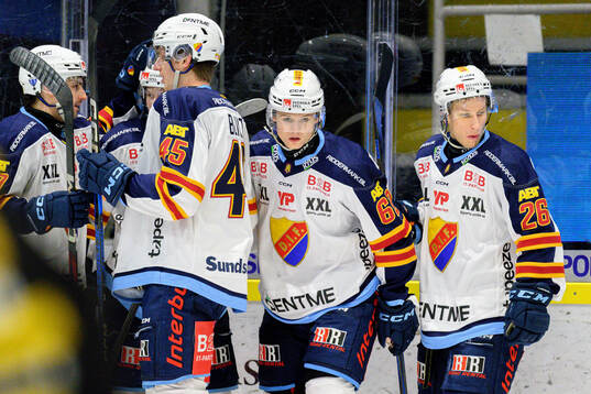 Djurgårdens Hampus Larsson jublar