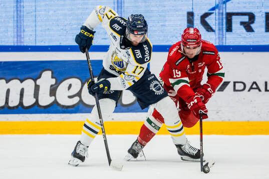 Södertäljes Amil Krupic och Moras Ture Linden