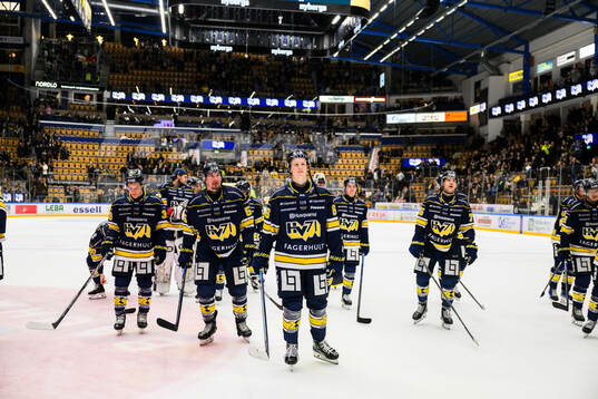 HV71s Viggo Gustafsson jublar